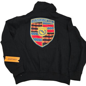 Civilized Men's Black Hustle or Die Hoodie Large